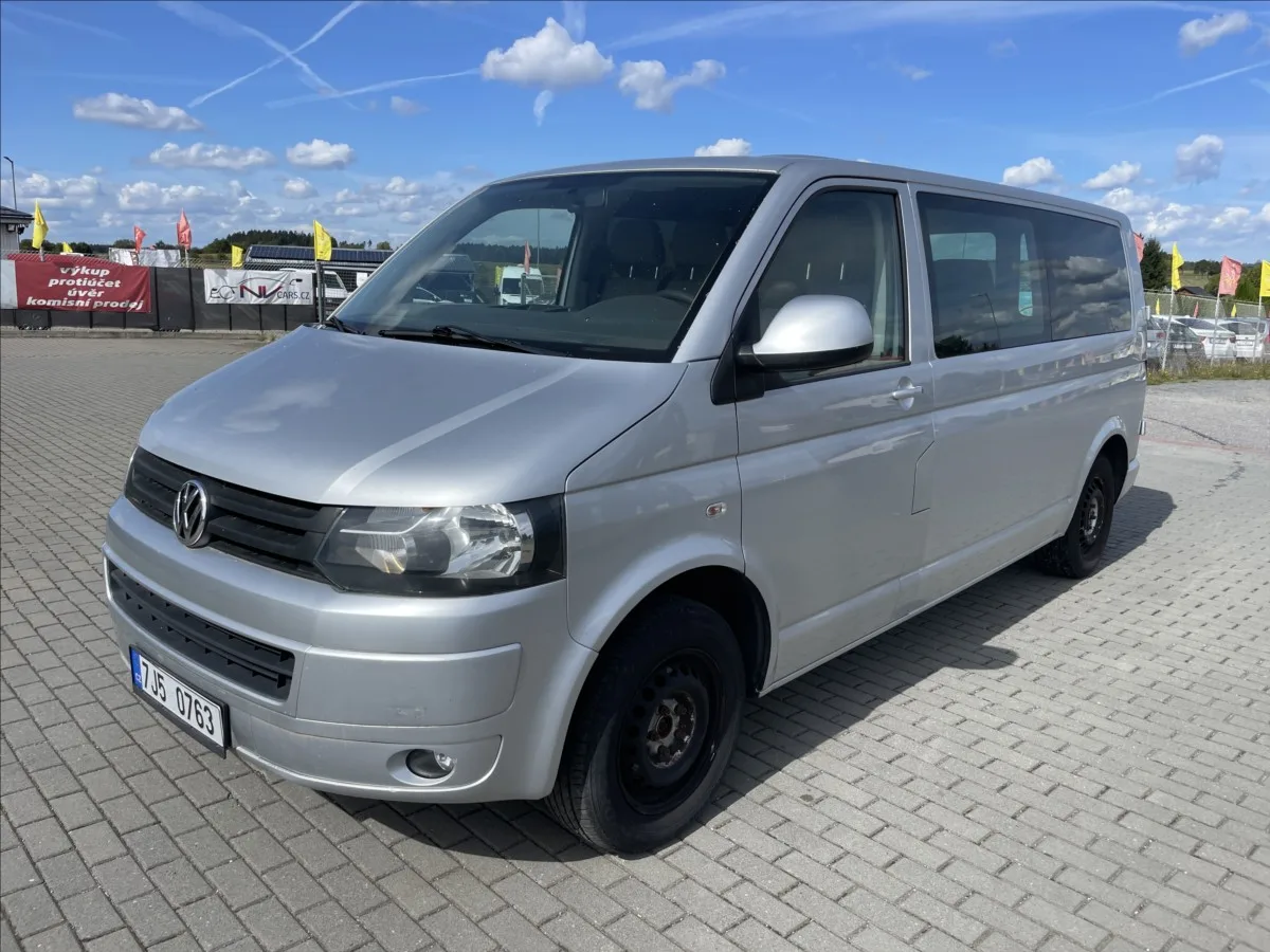 Volkswagen Transporter 2,0 TDI 103kw LONG 6míst Klima Tažné bez koroze, 2012